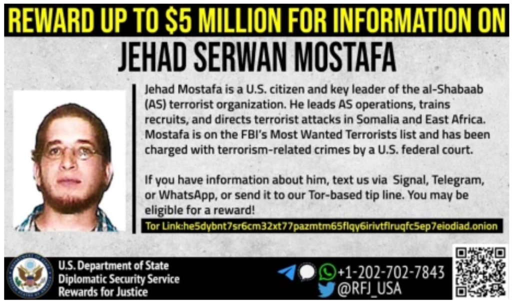 US Issues Ksh.570M For Information On Key Al-Shabaab Mastermind