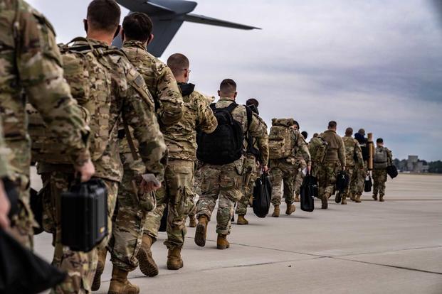 More USA Heavily armed troops on the way to Europe