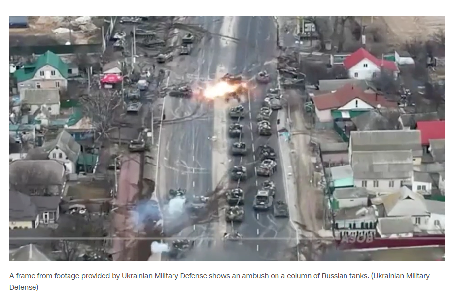 Ukrainian military defeats Russian tank regiment northeast of Kyiv 