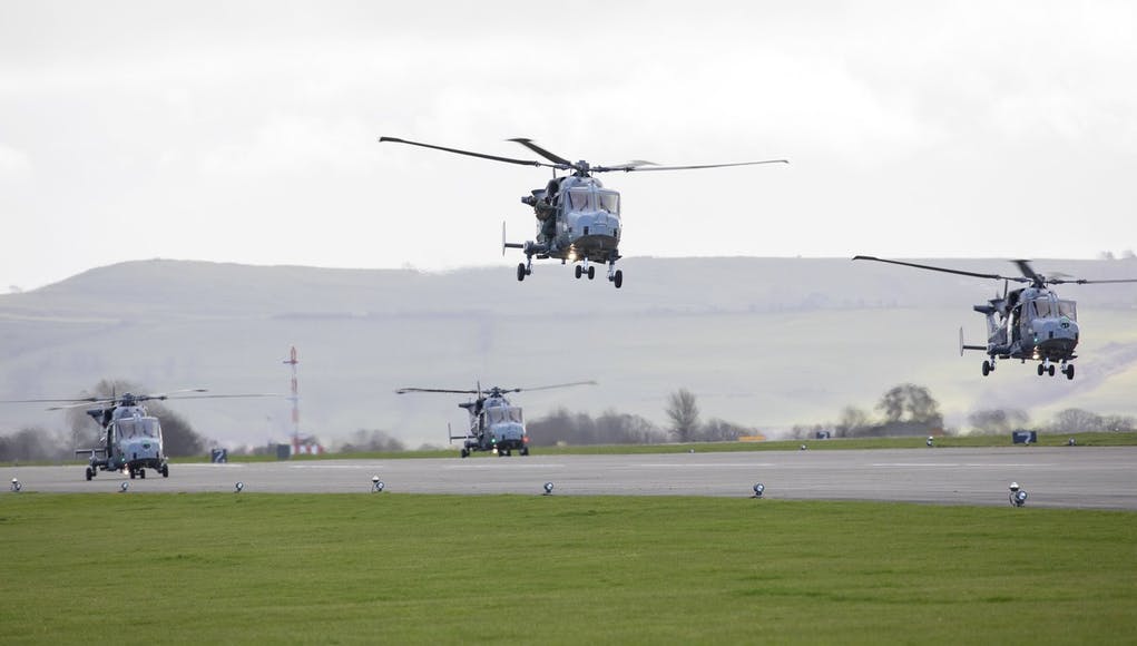 British Wildcat helicopters arrive in Lithuania