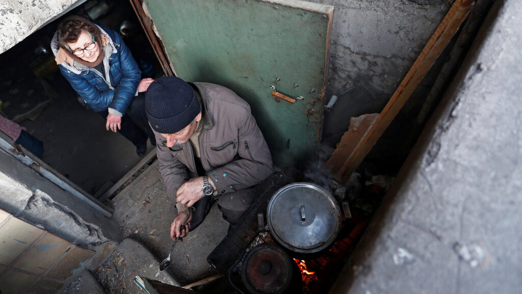 Citizens in Mariupol are hiding in bomb shelters and rationing small amounts of food, deputy mayor says