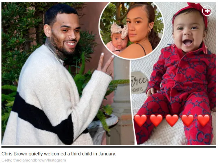 Chris Brown confirms he welcomed his third child