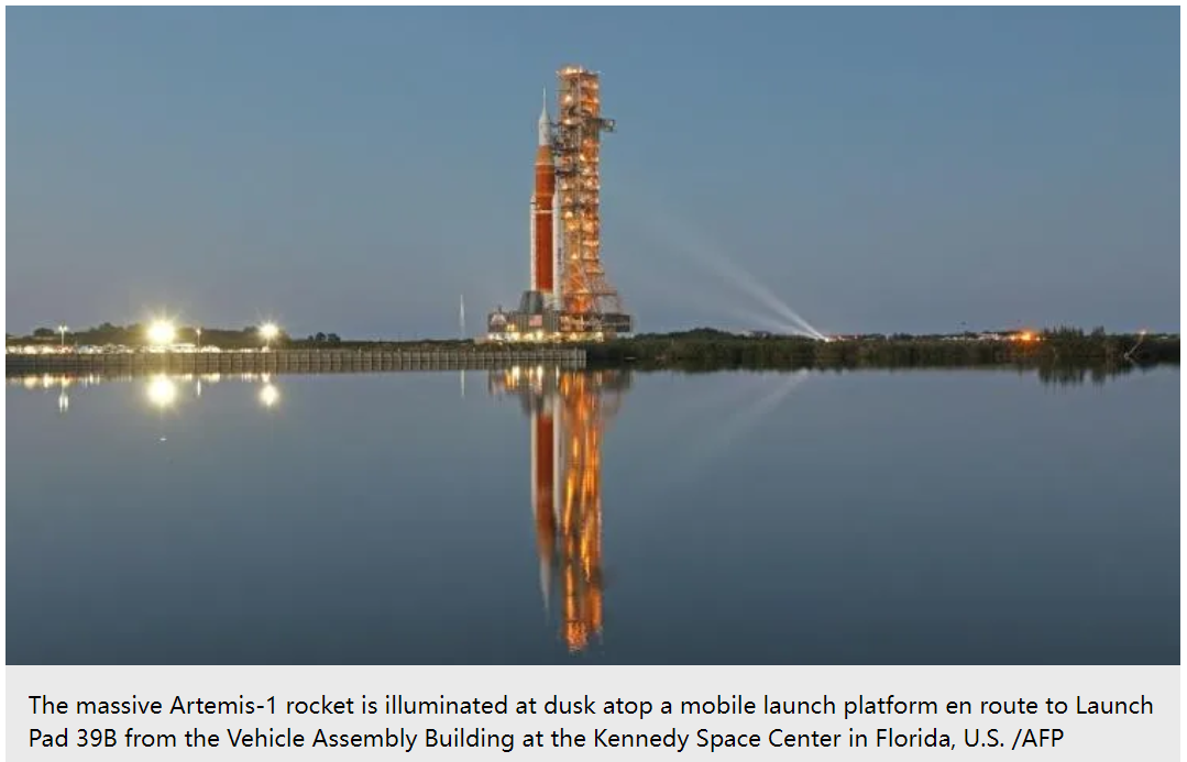 NASA begins critical final test on mega moon rocket  made to send humans to the moon