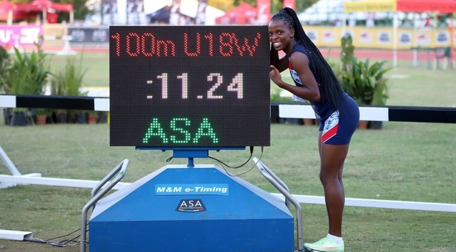 High school sprinter set a new SA record three times in one day