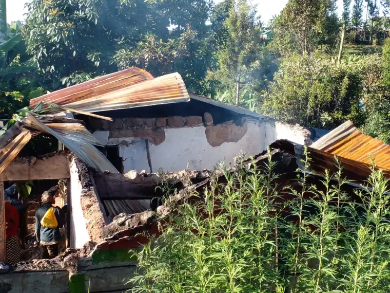 MCA aspirant’s house burnt down in a suspected arson attack
