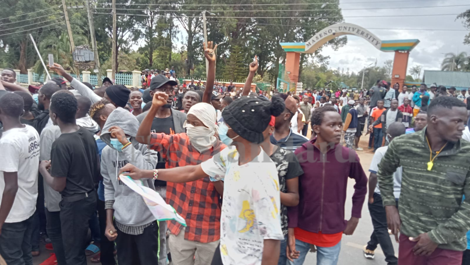 Maseno University Students Protest Over Killing Of Colleague During Azimio Demos