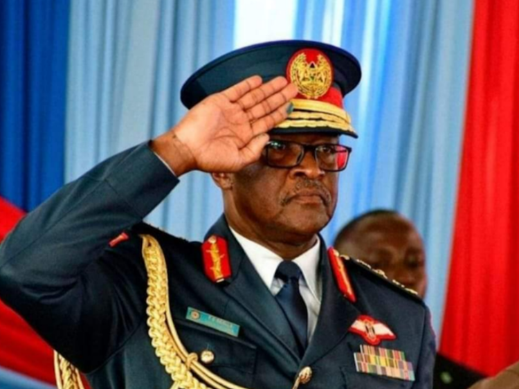Moment when General Ogolla resigned from KDF