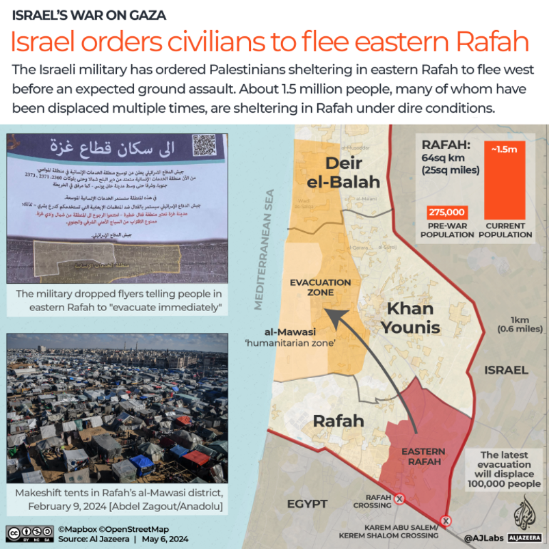 Israel’s war on Gaza live: Thousands flee Rafah as Israel warns of assault